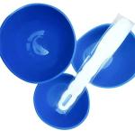 EustomA 4Pcs Silicone Dental Lab Mixing Bowls