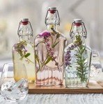 Bormioli Rocco 17 oz Glass Pocket Flask Set