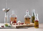 Bormioli Rocco 17 oz Glass Pocket Flask Set