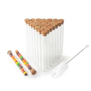30pcs 20ml Glass Test Tubes with Corks & Brush
