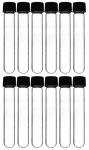 EISCO 12PK Borosilicate Test Tubes with Screw Caps