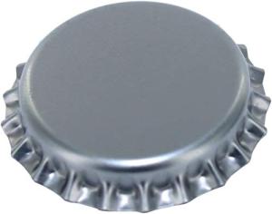 Silver Beer Bottle Caps - Oxygen Barrier - 500 Count
