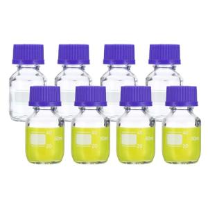 8 Pack 50ml Borosilicate Glass Storage Bottles