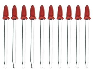 10 Pack of 1.7ml Glass Dropping Pipettes