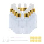 12-Pack Glass Dropper Bottles with Pipettes & Funnels