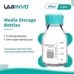 Aquablue Borosilicate Flask Set - 6 x 250ml