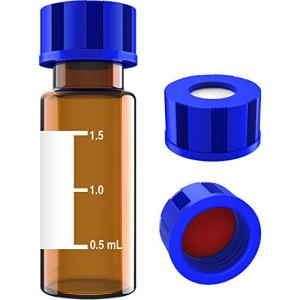 100 Pcs 2mL Autosampler Vials with Screw Caps