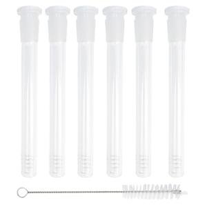 6-Pack Clear Glass Test Tube Down Stems 16CM