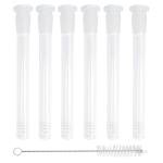 6-Pack Clear Glass Test Tube Down Stems 16CM
