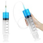 Large Syringes with Tubes for Liquids - 2 Sets