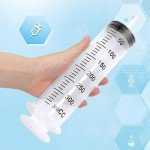 Large Syringes with Tubes for Liquids - 2 Sets