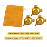 Medium Aluminum Powder Pans with Narrow Spout (3-Pack)