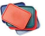 CFS Cafe Slate Plastic Fast Food Tray, 14"x18