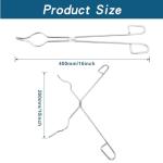 16-Inch Stainless Steel Crucible Tongs for Labs