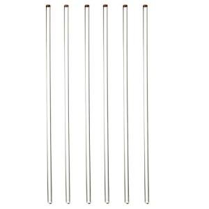 6-Pack 12" Glass Stir Sticks with Round Ends
