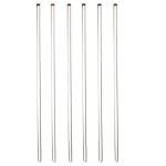 6-Pack 12" Glass Stir Sticks with Round Ends