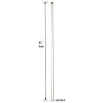 6-Pack 12" Glass Stir Sticks with Round Ends