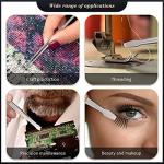 Stainless Steel Flat Tip Tweezers – 2 Pack