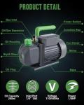Lichamp 3.5 CFM Single Stage Vacuum Pump