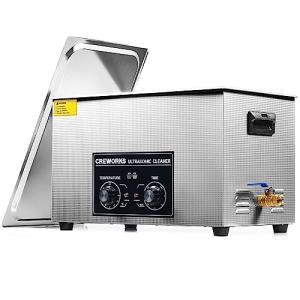 CREWORKS 600W Ultrasonic Cleaner with Heater, 30L