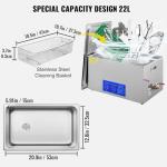 VEVOR 22L Ultrasonic Cleaner with Timer & Heater