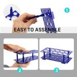 2 Pack Deep Blue Test Tube Rack – 56 Wells