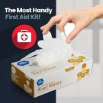 Medical Vinyl Examination Gloves - X-Large, 100 Count