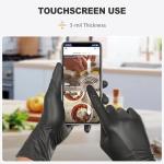 SWIFTLITE Disposable Black Vinyl Gloves - Medium Size