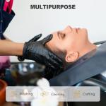 SWIFTLITE Disposable Black Vinyl Gloves - Medium Size