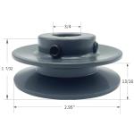 CMFG BK28-3/4" Cast Iron Belt Pulley