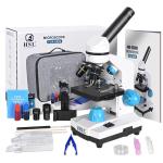 Kids & Adults Monocular Microscope 40X-2000X with LED
