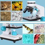 Kids & Adults Monocular Microscope 40X-2000X with LED