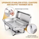 Stainless Steel 8 Qt Chafer Buffet Set