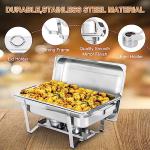 Stainless Steel 8 Qt Chafer Buffet Set