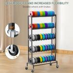 Heavy-Duty 3D Printer Filament Storage Rack with Wheels