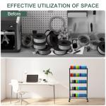 Heavy-Duty 3D Printer Filament Storage Rack with Wheels