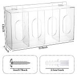 Wall-Mounted Dispenser Box for Hairnets and Masks