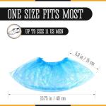 KIBERTIC Disposable Waterproof Shoe Covers - 300 Pack