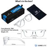 Crystal Anti-Fog Safety Glasses