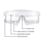 HANCHS 5-Pack Adjustable Safety Glasses, Wide Vision