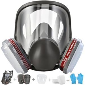 Faburo Reusable Full Face Respirator Mask with Filters