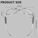 MYSANDY Anti-Fog Safety Glasses with Side Shields