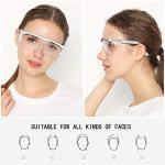 HANCHS 5-Pack Adjustable Safety Glasses, Wide Vision