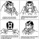 Faburo Reusable Full Face Respirator Mask with Filters