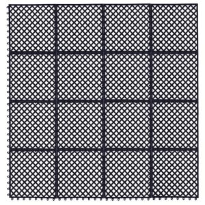 OrangeStar 16-Pack Non-Slip Rubber Floor Mats