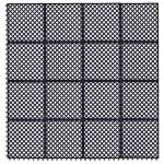 OrangeStar 16-Pack Non-Slip Rubber Floor Mats