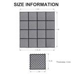 OrangeStar 16-Pack Non-Slip Rubber Floor Mats