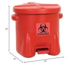 Eagle 945BIO 10 Gallon Biohazard Waste Can