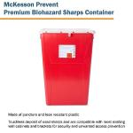McKesson Prevent Biohazard Sharps Container - 18 Gallon