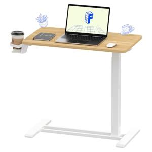 Adjustable Rolling Overbed Table with Wheels